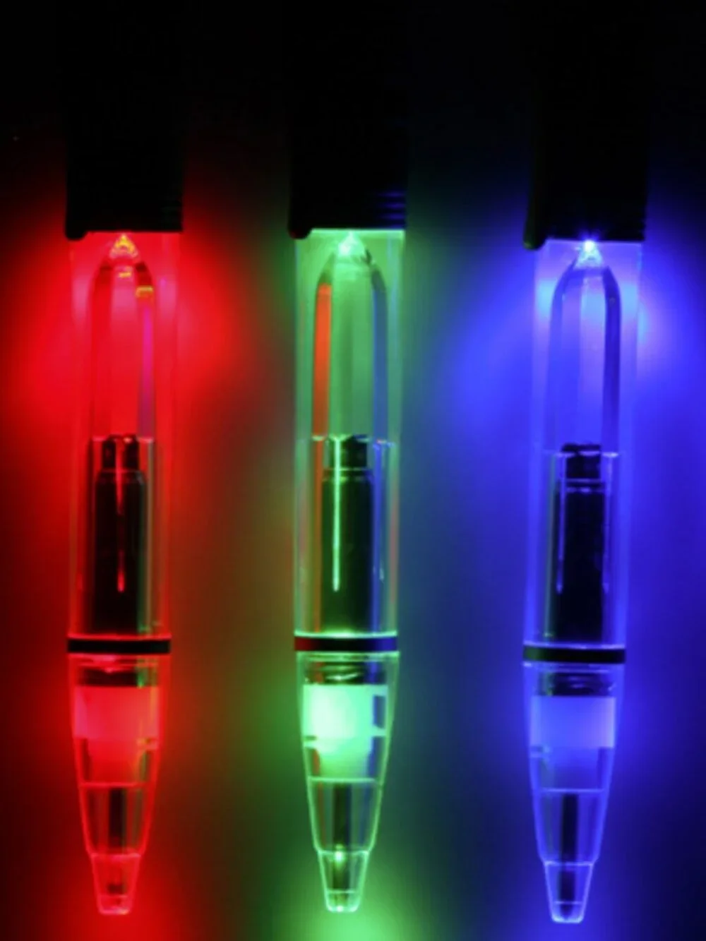 Star Wars Light Saber Pens 3 Darth Vader Obi-Wan Kenobi Luke Skywalker Light Up - Picture 6 of 10